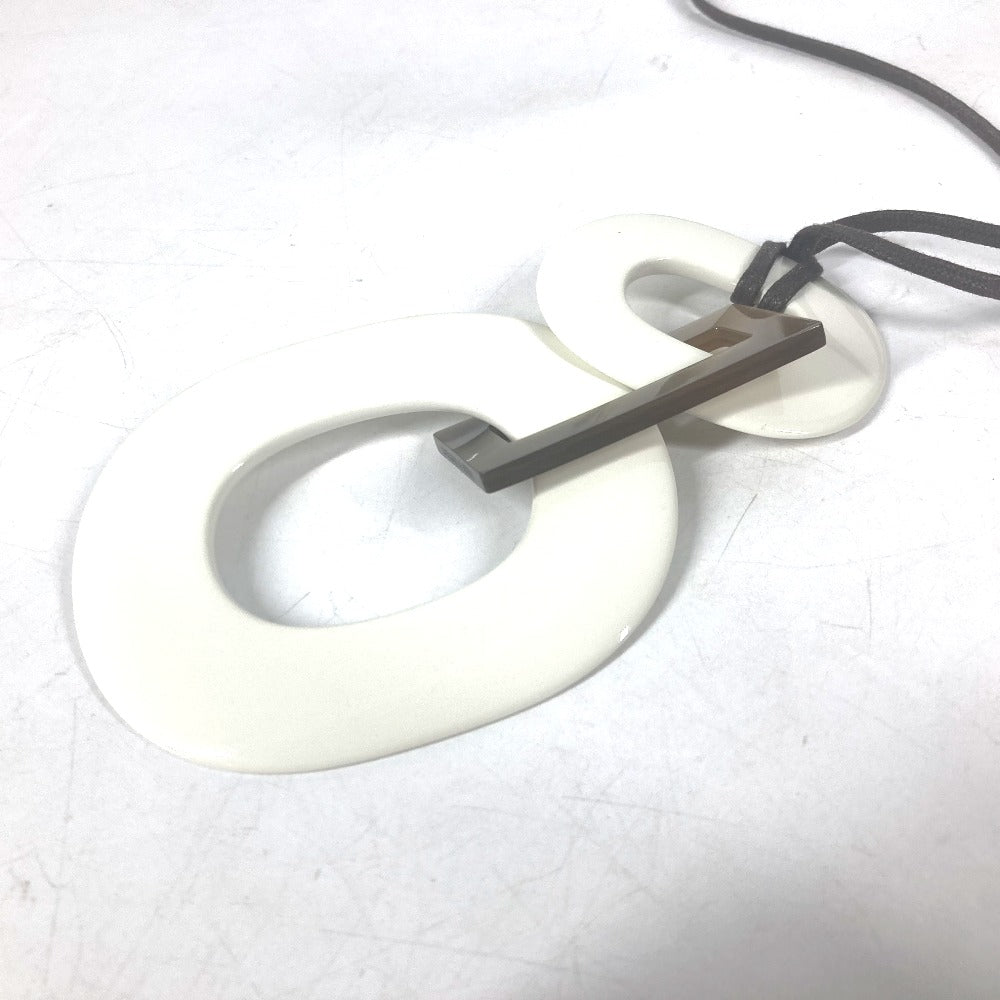 HERMES イスム アクセサリー ネックレス バッファローホーン レディース ホワイト - brandshop-reference