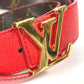 LOUIS VUITTON M9498V モノグラム サンチュール イニシアル ベルト ベルト モノグラムキャンバス レディース レッド - brandshop-reference