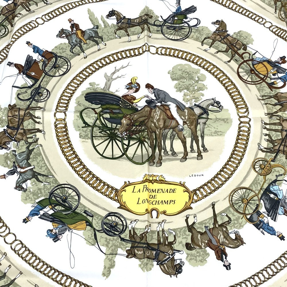 HERMES カレ90 LA PROMENADE DE LONGCHAMPS ロンシャンへの散歩