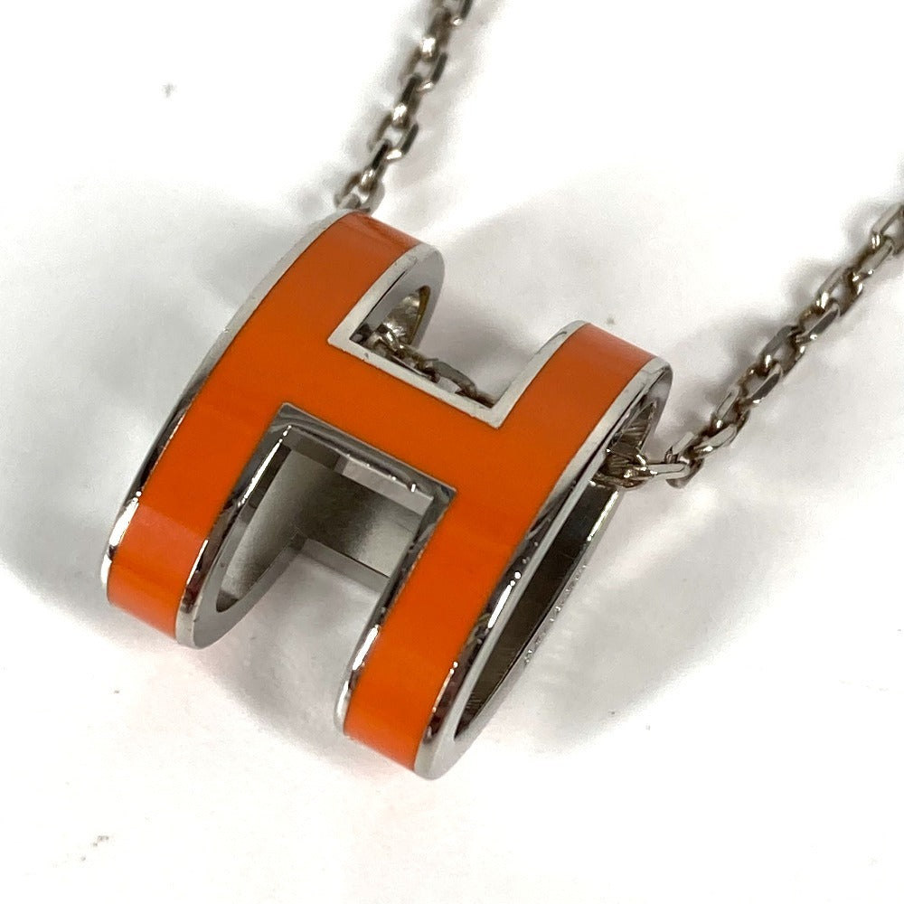 HERMES アクセサリー ポップアッシュ チェーン Hロゴ ネックレス メタル レディース オレンジ - brandshop-reference
