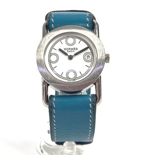 HERMES  BR1.210 バレニア ロンド レディースウォッチ 腕時計 SS レディース ブルージーン シルバー - brandshop-reference