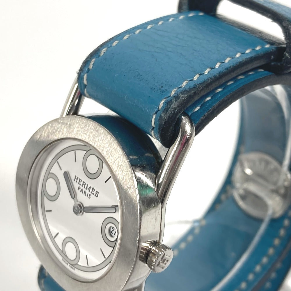 HERMES  BR1.210 バレニア ロンド レディースウォッチ 腕時計 SS レディース ブルージーン シルバー - brandshop-reference