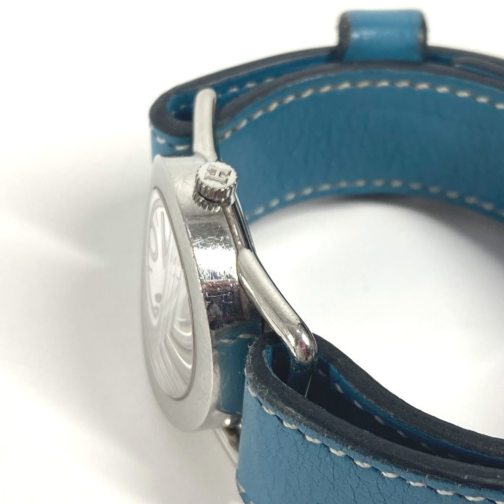 HERMES  BR1.210 バレニア ロンド レディースウォッチ 腕時計 SS レディース ブルージーン シルバー - brandshop-reference