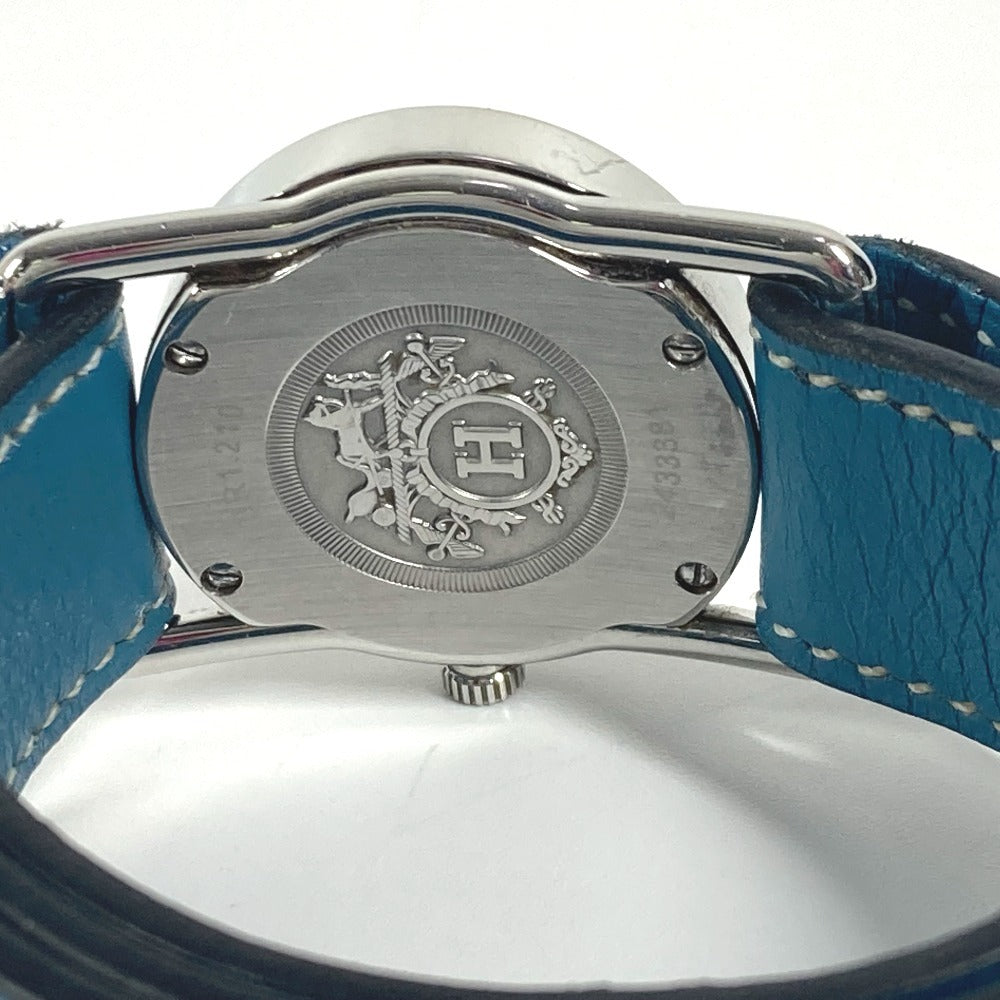 HERMES  BR1.210 バレニア ロンド レディースウォッチ 腕時計 SS レディース ブルージーン シルバー - brandshop-reference