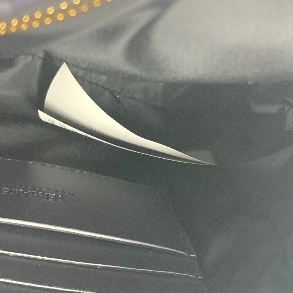 VERSACE メデューサ ロゴ 斜め掛け ポシェット カバン ショルダーバッグ レザー ユニセックス ネイビー - brandshop-reference