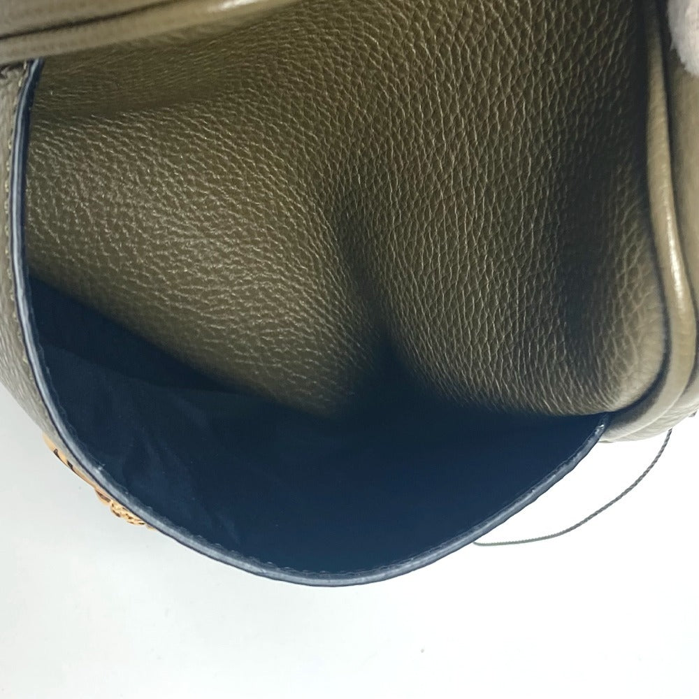 VERSACE メデューサ ロゴ 斜め掛け ポシェット カバン ショルダーバッグ レザー ユニセックス ブラウン系 - brandshop-reference