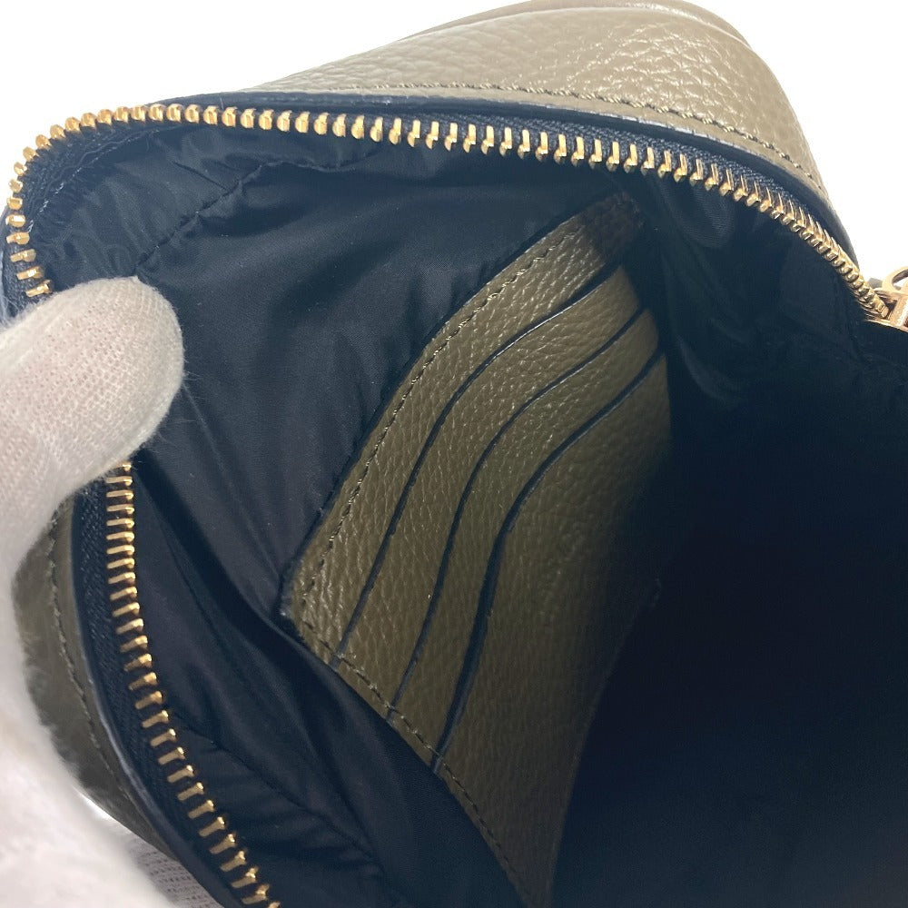 VERSACE メデューサ ロゴ 斜め掛け ポシェット カバン ショルダーバッグ レザー ユニセックス ブラウン系 - brandshop-reference