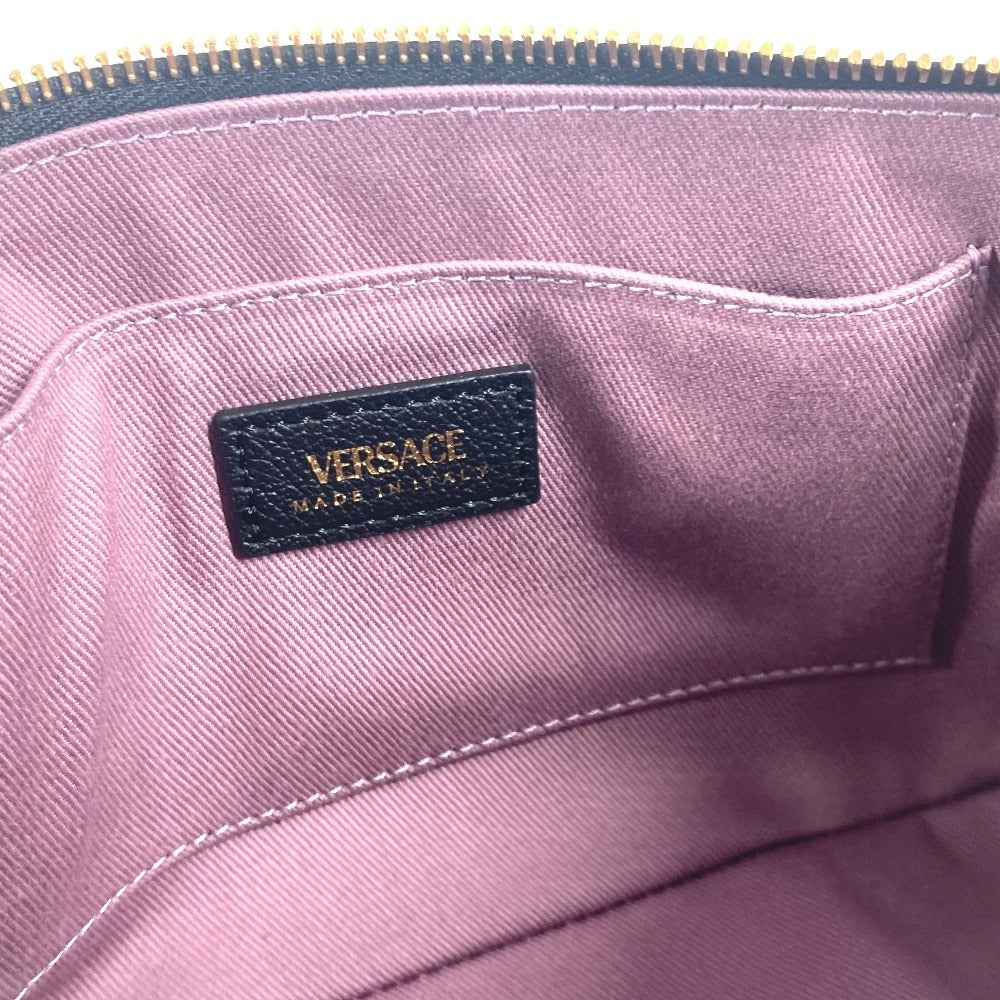 VERSACE メデューサ ロゴ 肩掛け カバン ショルダーバッグ レザー レディース ブラック - brandshop-reference