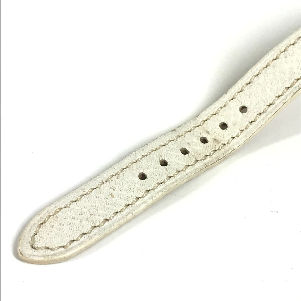 Hermes CL4.230 Clipper Nacre 12p Diamond Ladies Watch Watch Leather Belt Watch Lady Ladies White