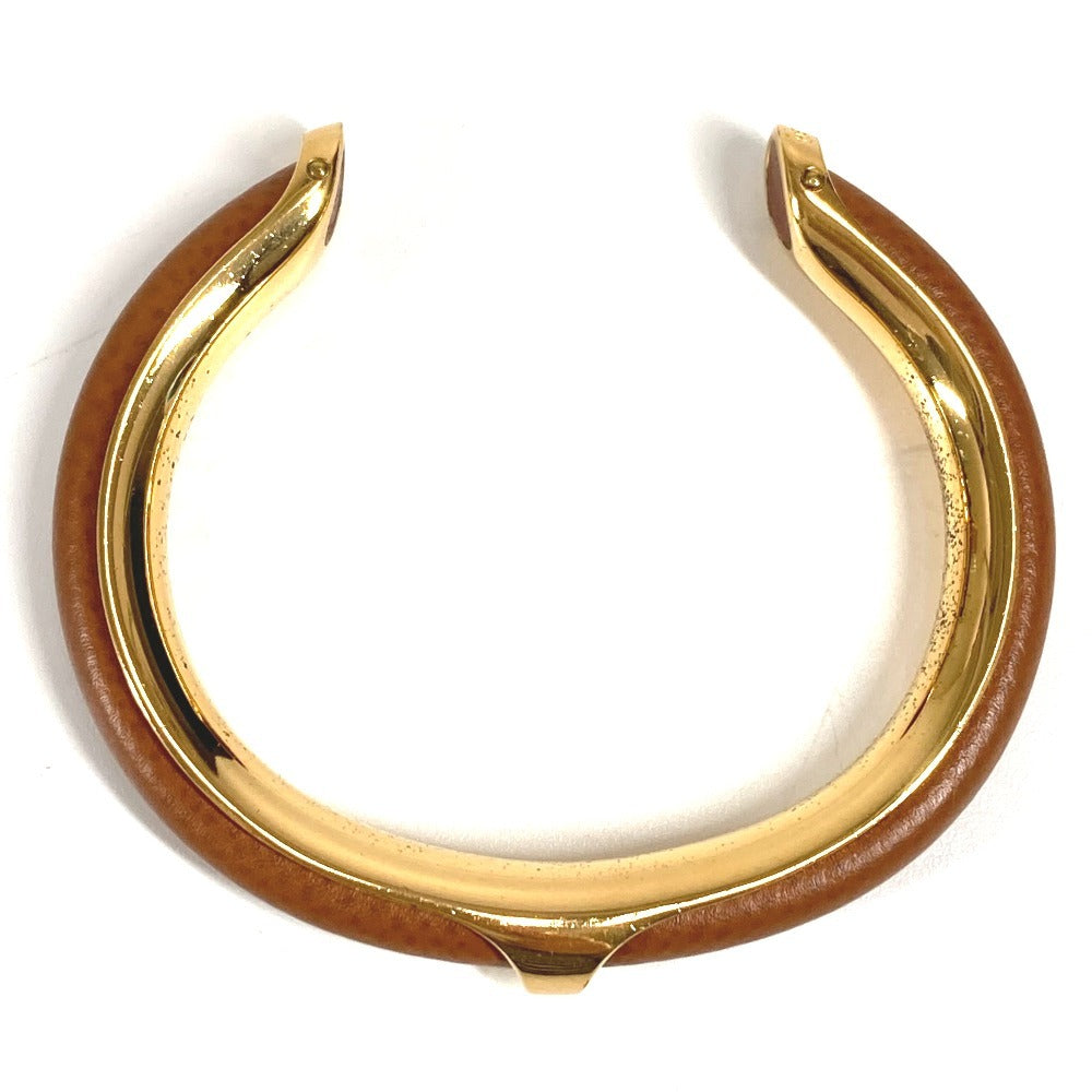 HERMES Accessory Bracelet Bangle Metal Women's Brown