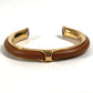 HERMES Accessory Bracelet Bangle Metal Women's Brown