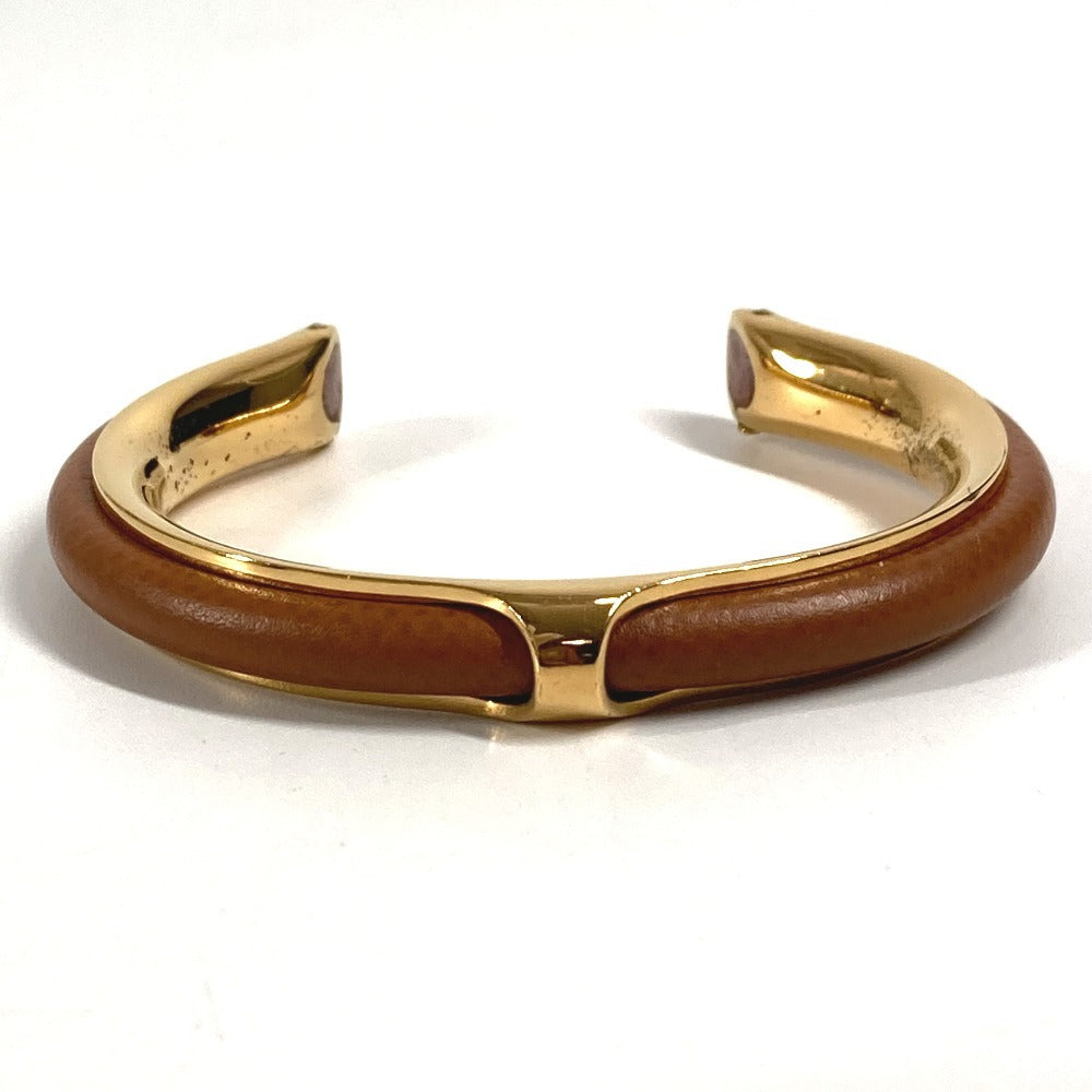 HERMES Accessory Bracelet Bangle Metal Women's Brown