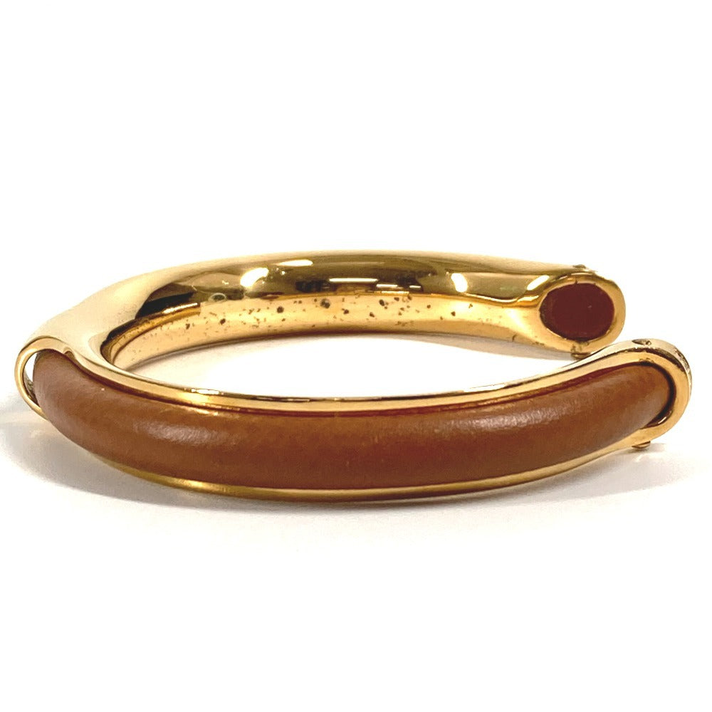 HERMES Accessory Bracelet Bangle Metal Women's Brown