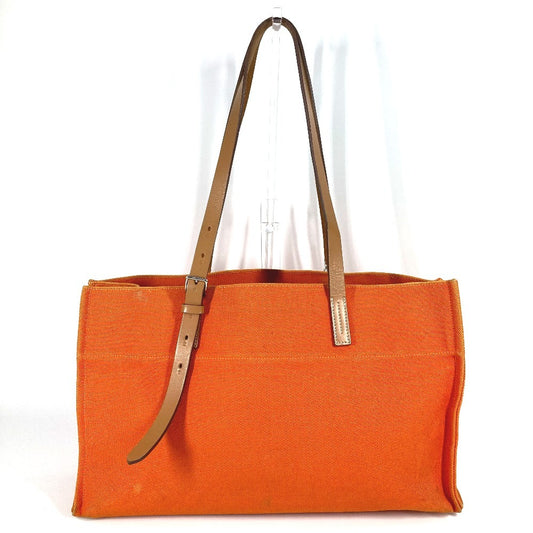 HERMES Etrivière Elan Etrivière Elan Bag Shoulder Tote Bag Shoulder Bag Leather/Canvas Unisex Orange