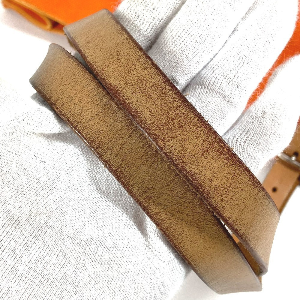 HERMES Etrivière Elan Etrivière Elan Bag Shoulder Tote Bag Shoulder Bag Leather/Canvas Unisex Orange