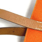 HERMES Etrivière Elan Etrivière Elan Bag Shoulder Tote Bag Shoulder Bag Leather/Canvas Unisex Orange
