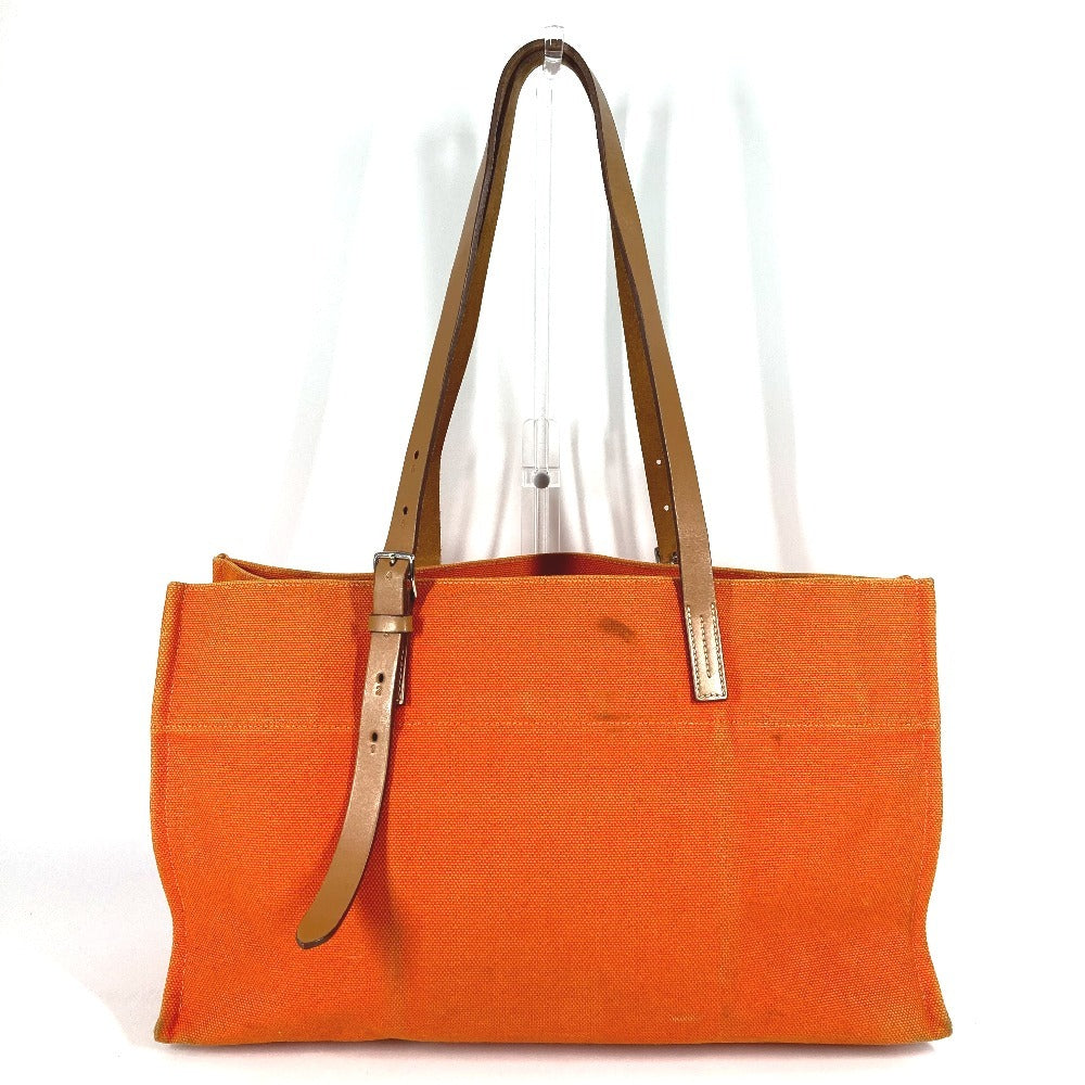 HERMES Etrivière Elan Etrivière Elan Bag Shoulder Tote Bag Shoulder Bag Leather/Canvas Unisex Orange