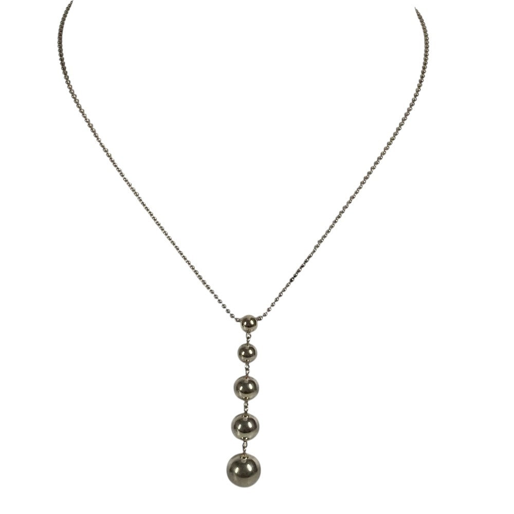 TIFFANY&Co. Hardware Ball 5 Ball Accessory Necklace SV925 Women's Silver