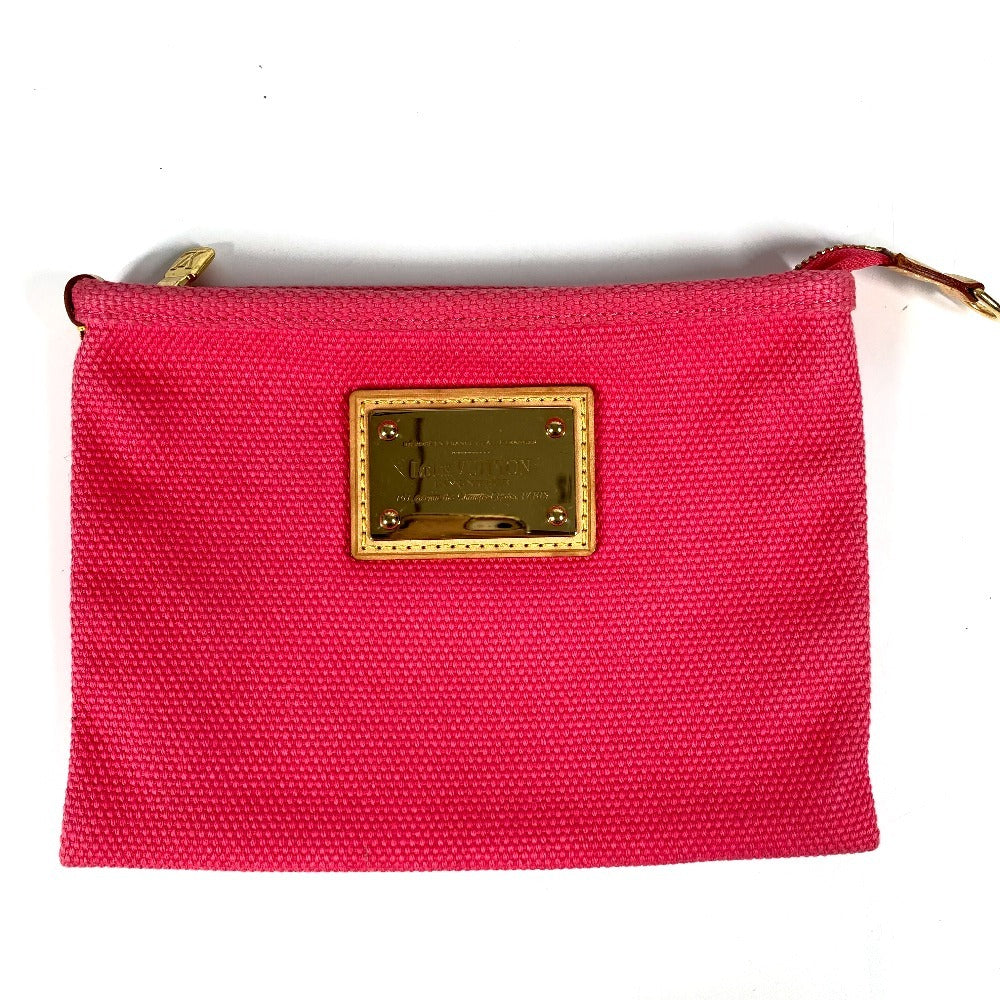 LOUIS VUITTON M40068 アンティグア ポシェットフラットPM ポシェットフラット PM マルチポーチ メイクポーチ 化粧ポーチ ポーチ キャンバス レディース ピンク