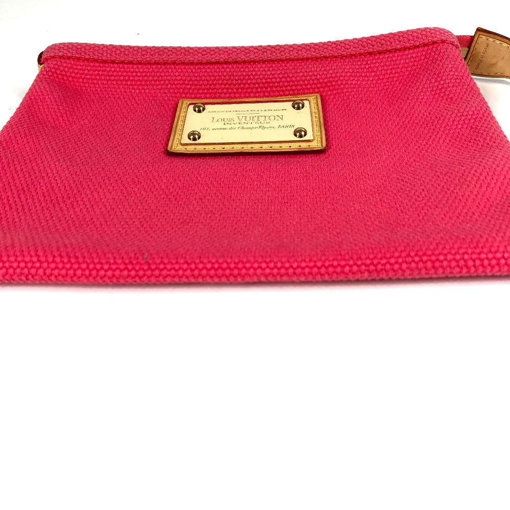 LOUIS VUITTON M40068 アンティグア ポシェットフラットPM ポシェットフラット PM マルチポーチ メイクポーチ 化粧ポーチ ポーチ キャンバス レディース ピンク