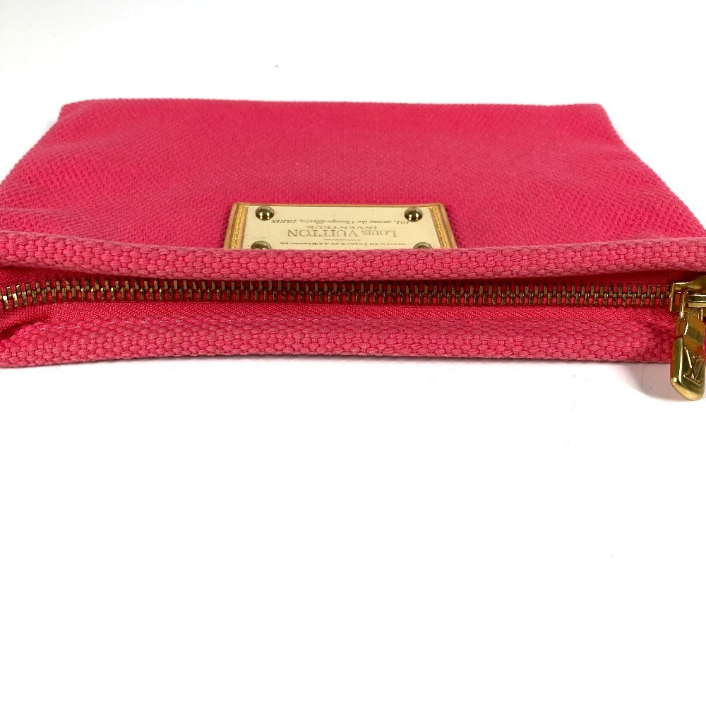 LOUIS VUITTON M40068 アンティグア ポシェットフラットPM ポシェットフラット PM マルチポーチ メイクポーチ 化粧ポーチ ポーチ キャンバス レディース ピンク