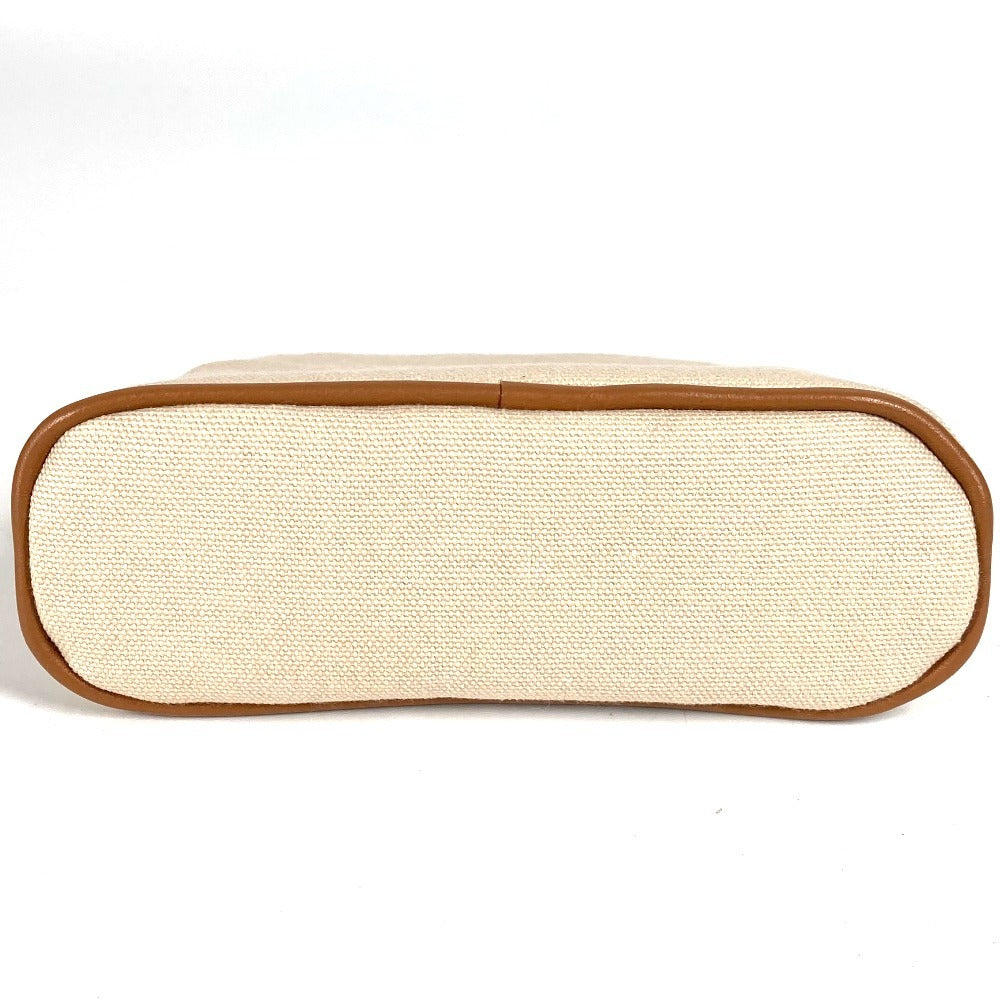 HERMES ボリードポーチミニミニ マルチポーチ メイクポーチ 化粧ポーチ ポーチ コットン ユニセックス アイボリー系