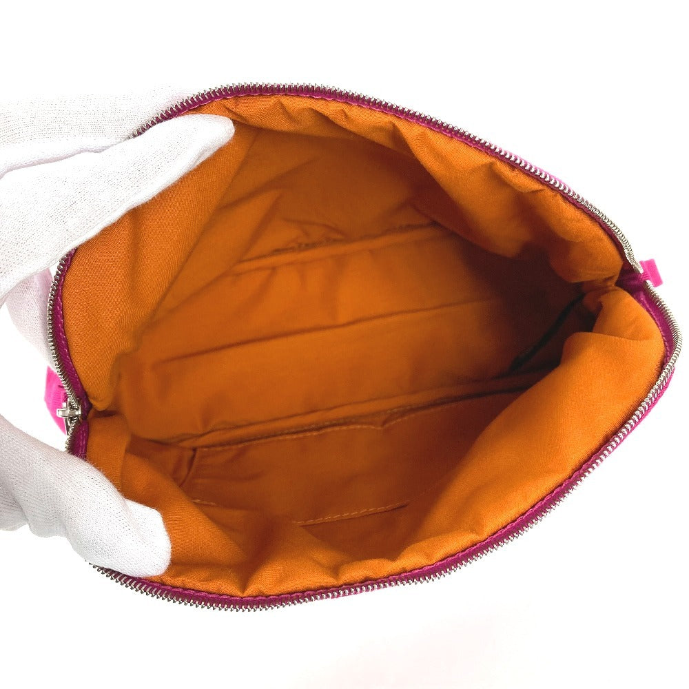 HERMES ボリードポーチ GM ボリードポーチGM メイクポーチ ポーチ 化粧ポーチ レザー/キャンバス レディース ピンク