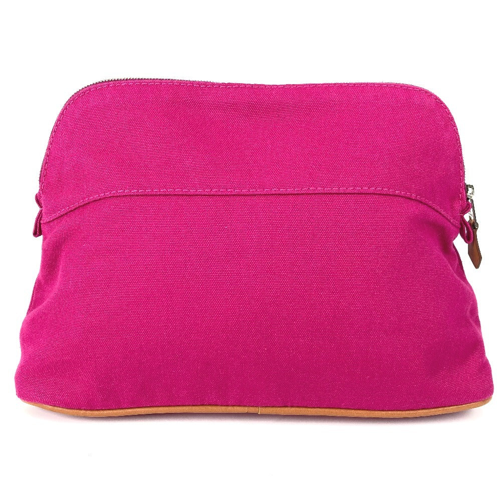 HERMES ボリードポーチ GM ボリードポーチGM メイクポーチ ポーチ 化粧ポーチ レザー/キャンバス レディース ピンク