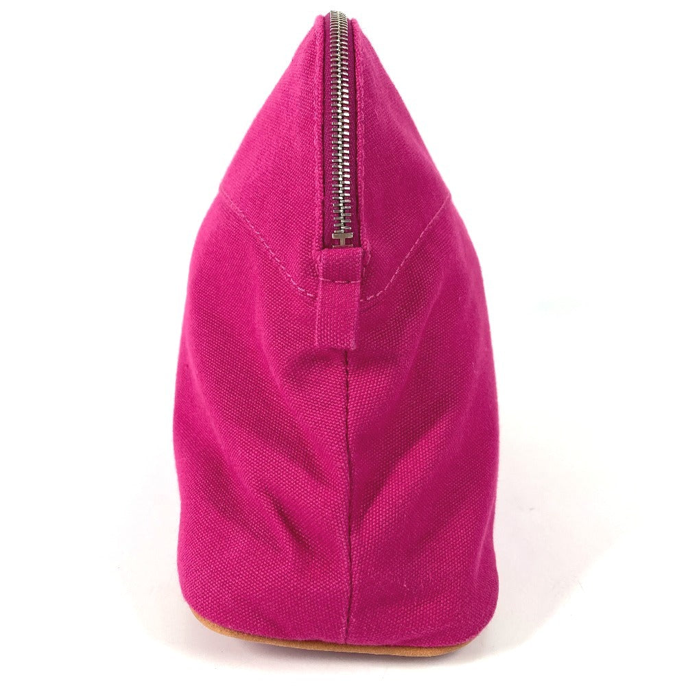 HERMES ボリードポーチ GM ボリードポーチGM メイクポーチ ポーチ 化粧ポーチ レザー/キャンバス レディース ピンク