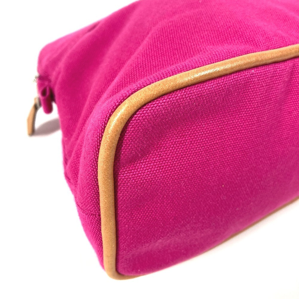HERMES ボリードポーチ GM ボリードポーチGM メイクポーチ ポーチ 化粧ポーチ レザー/キャンバス レディース ピンク
