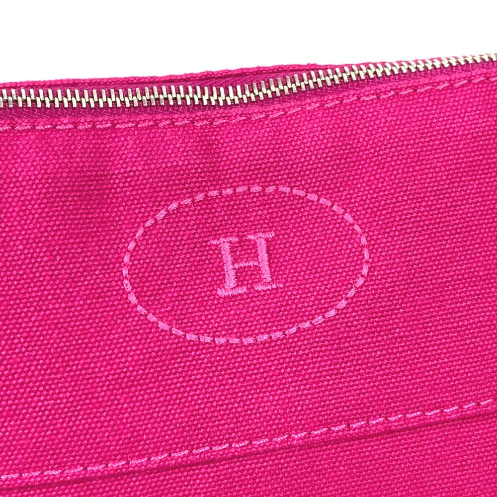 HERMES ボリードポーチ GM ボリードポーチGM メイクポーチ ポーチ 化粧ポーチ レザー/キャンバス レディース ピンク