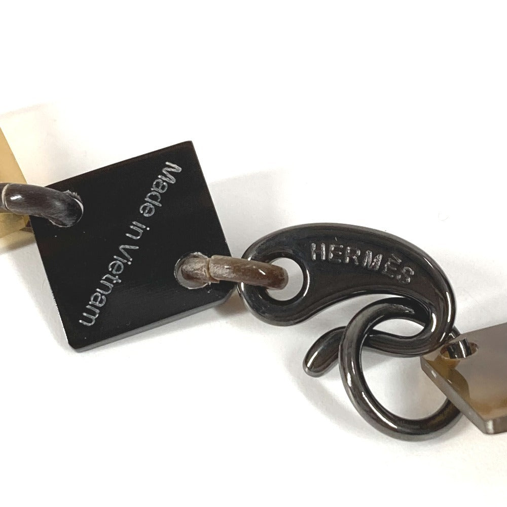 HERMES collier deva corne de buffle コリエ ディーヴァ バッファローホーン ロゴ アクセサリー ロングネックレス ネックレス バッファローホーン レディース マルチカラー