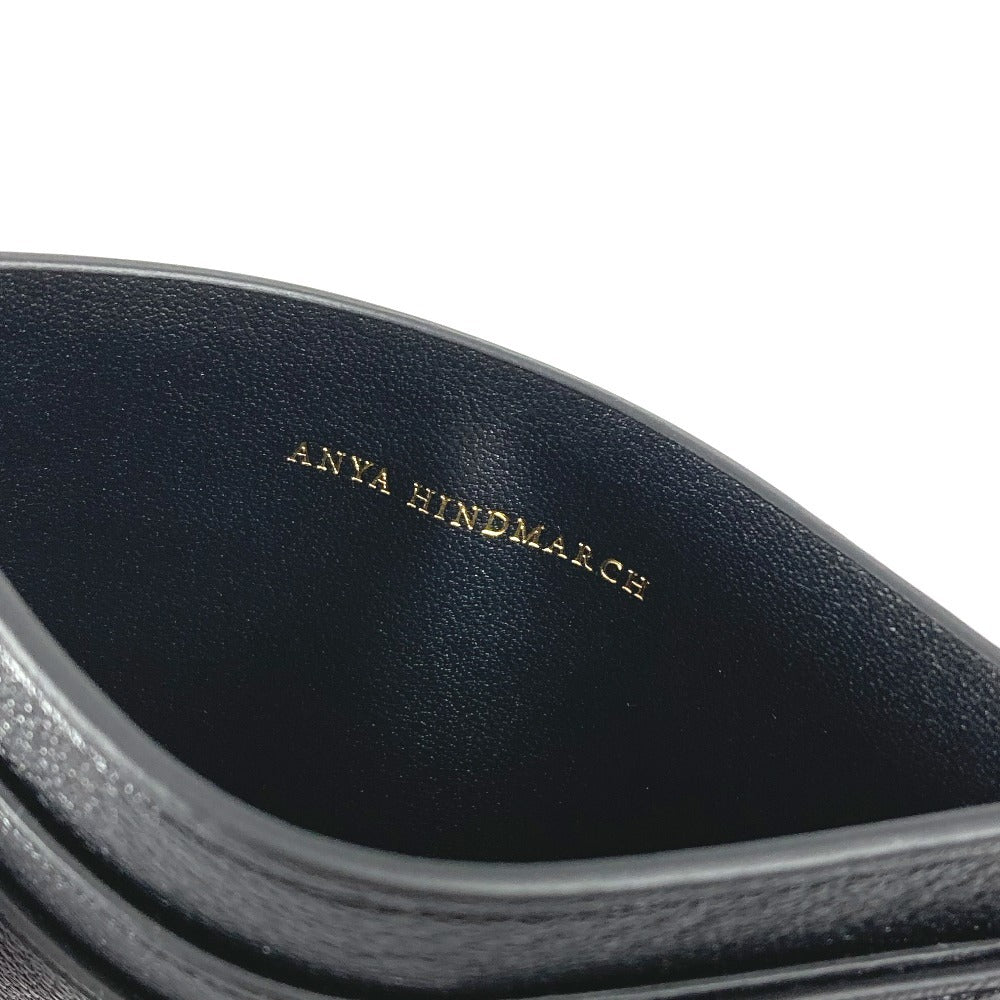 Anya Hindmarch 5050925929141 アイズ Eyes カード・ケース 名刺入れ パスケース カードケース レザー ユニセックス ブラック
