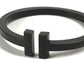 TIFFANY&Co. Tスクエア バングル アクセサリー バングル ブレスレット SS レディース ブラック