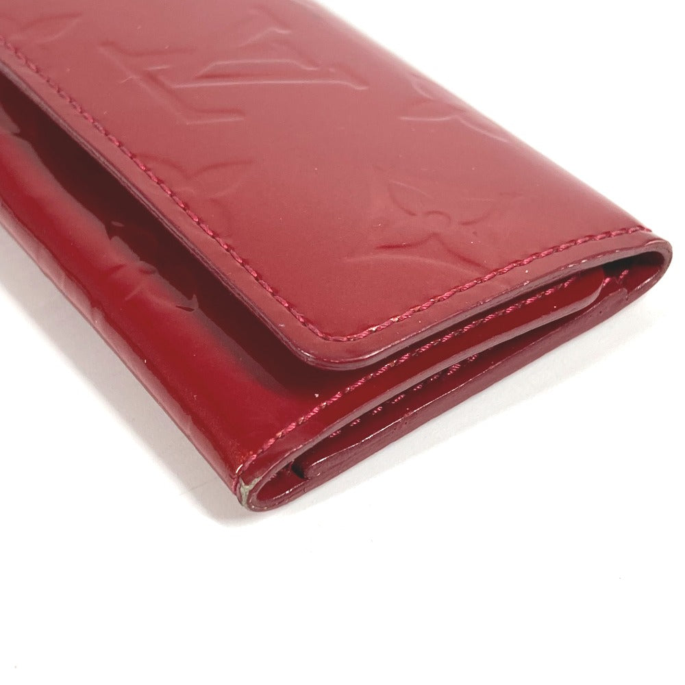 LOUIS VUITTON M91211 モノグラムヴェルニ ミュルティクレ4 ミュルティクレ 4 鍵 4P キーケース モノグラムヴェルニ ユニセックス ポムダムール レッド