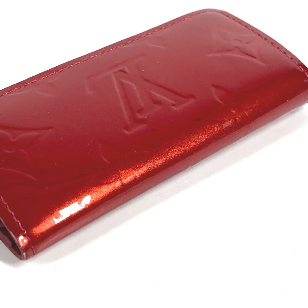 LOUIS VUITTON M91211 モノグラムヴェルニ ミュルティクレ4 ミュルティクレ 4 鍵 4P キーケース モノグラムヴェルニ ユニセックス ポムダムール レッド