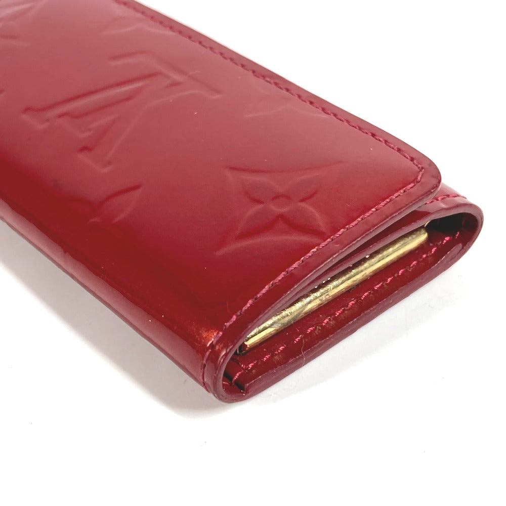 LOUIS VUITTON M91211 モノグラムヴェルニ ミュルティクレ4 ミュルティクレ 4 鍵 4P キーケース モノグラムヴェルニ ユニセックス ポムダムール レッド