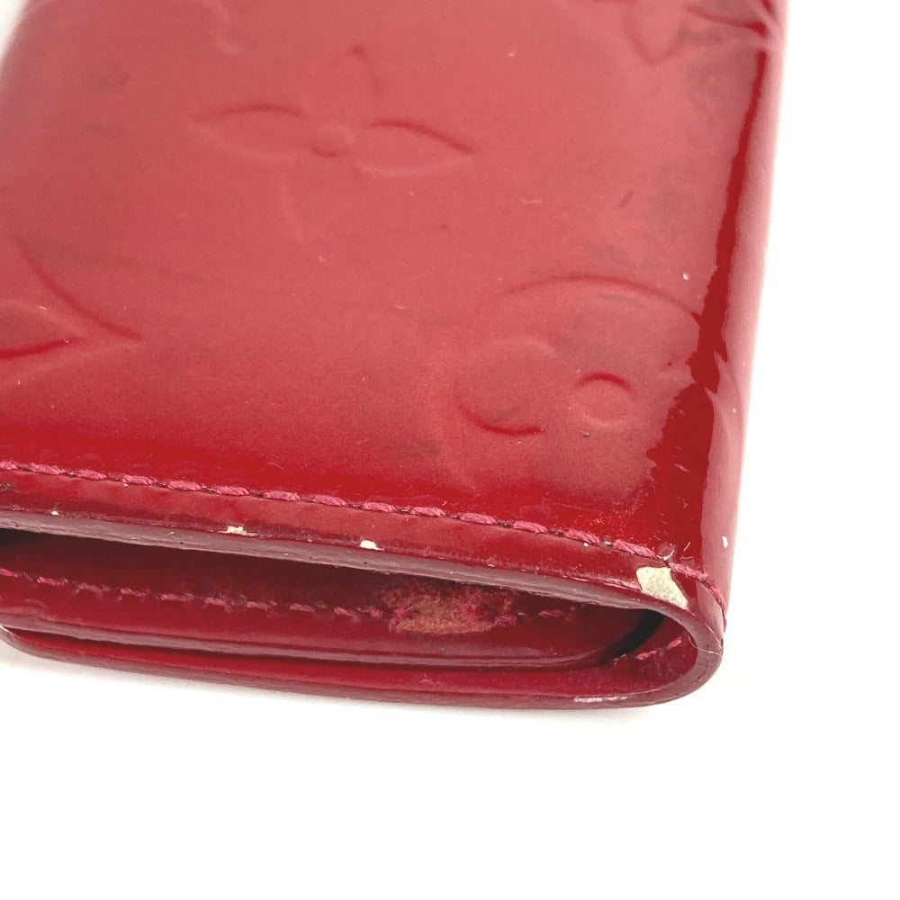 LOUIS VUITTON M91211 モノグラムヴェルニ ミュルティクレ4 ミュルティクレ 4 鍵 4P キーケース モノグラムヴェルニ ユニセックス ポムダムール レッド
