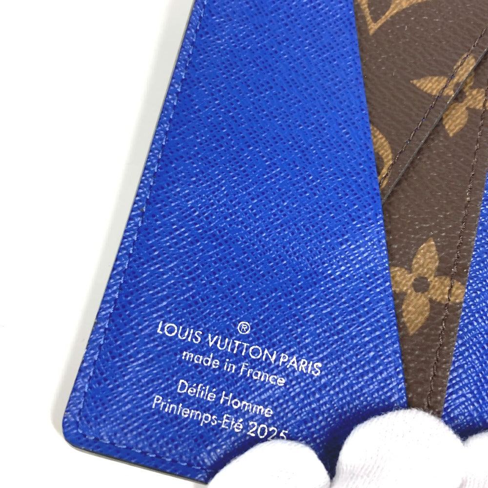 LOUIS VUITTON N00143 ダミエ･ヘリテージ オーガナイザー･ドゥ ポッシュ 名刺入れ パスケース カードケース レザー/キャンバス ユニセックス ブルー