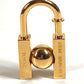 HERMES L'HOMME Peut EMBELLIR LA TERRE 2001 カデナ 南京錠 チャーム Hロゴ 鍵 アクセサリー 2001年 ペンダントトップ メタル ユニセックス ゴールド