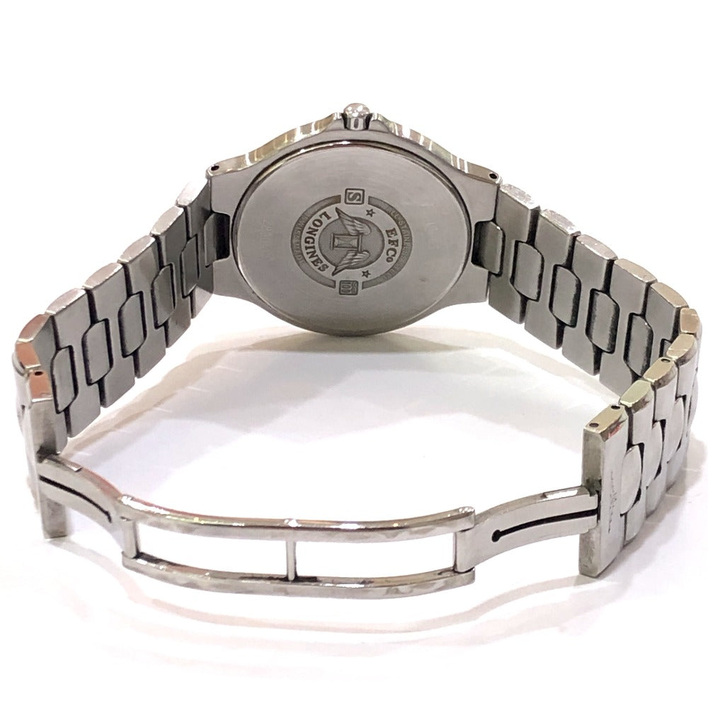 LONGINES L1.631.4 メンズウォッチ 時計 コンクエスト クォーツ ウォッチ ラウンドフェイス 腕時計 SS メンズ シルバー