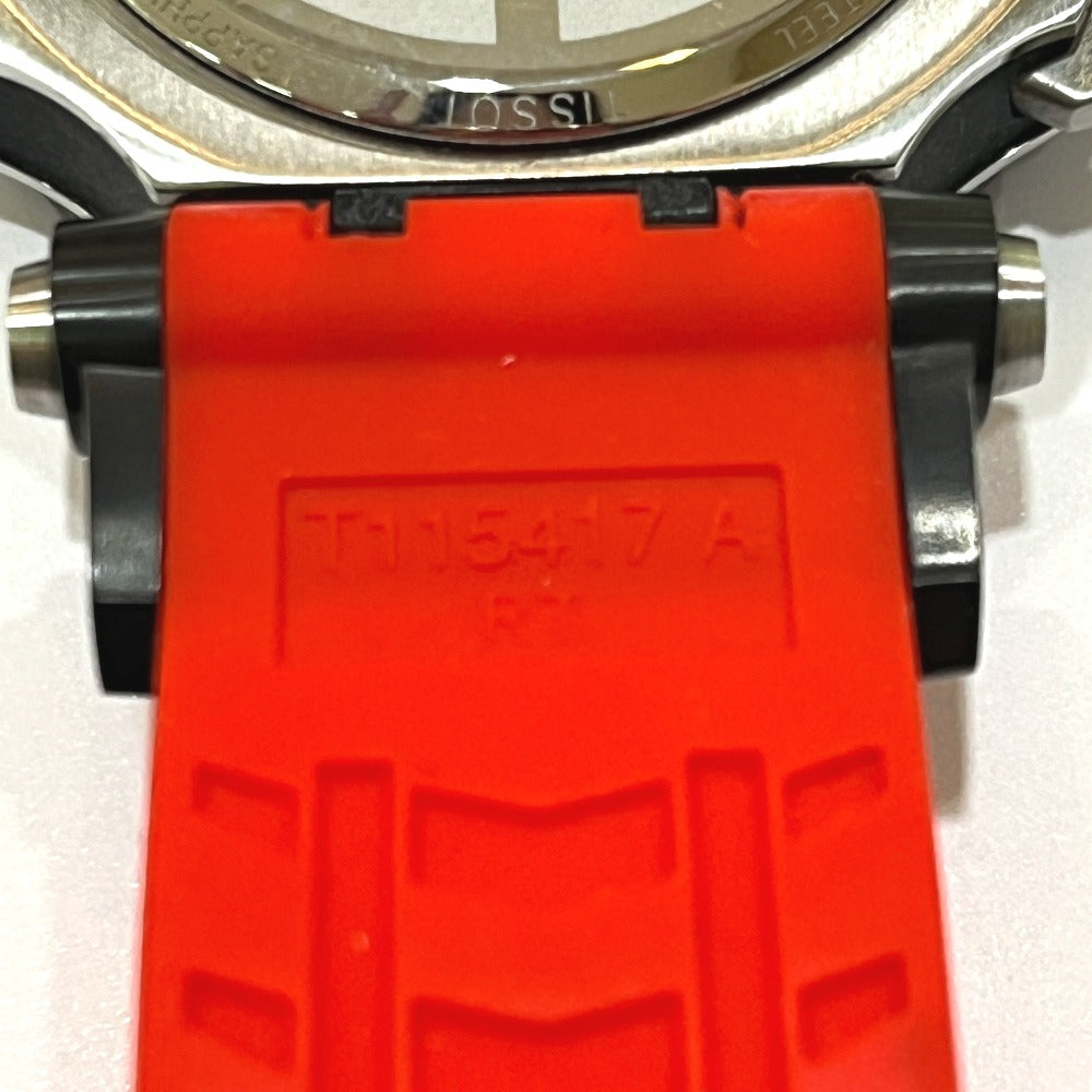 TISSOT T115.417.27.051.00 T-レース クロノグラフ デイト クオーツ ウォッチ 腕時計 SS メンズ ブラック×シルバー