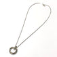 TIFFANY&Co. WG750 金 Tワン サークル ペンダント チェーンネックレス アクセサリー ジュエリー ネックレス Au750 レディース シルバー