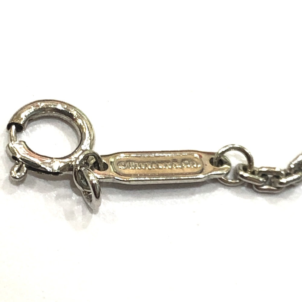 TIFFANY&Co. WG750 金 Tワン サークル ペンダント チェーンネックレス アクセサリー ジュエリー ネックレス Au750 レディース シルバー