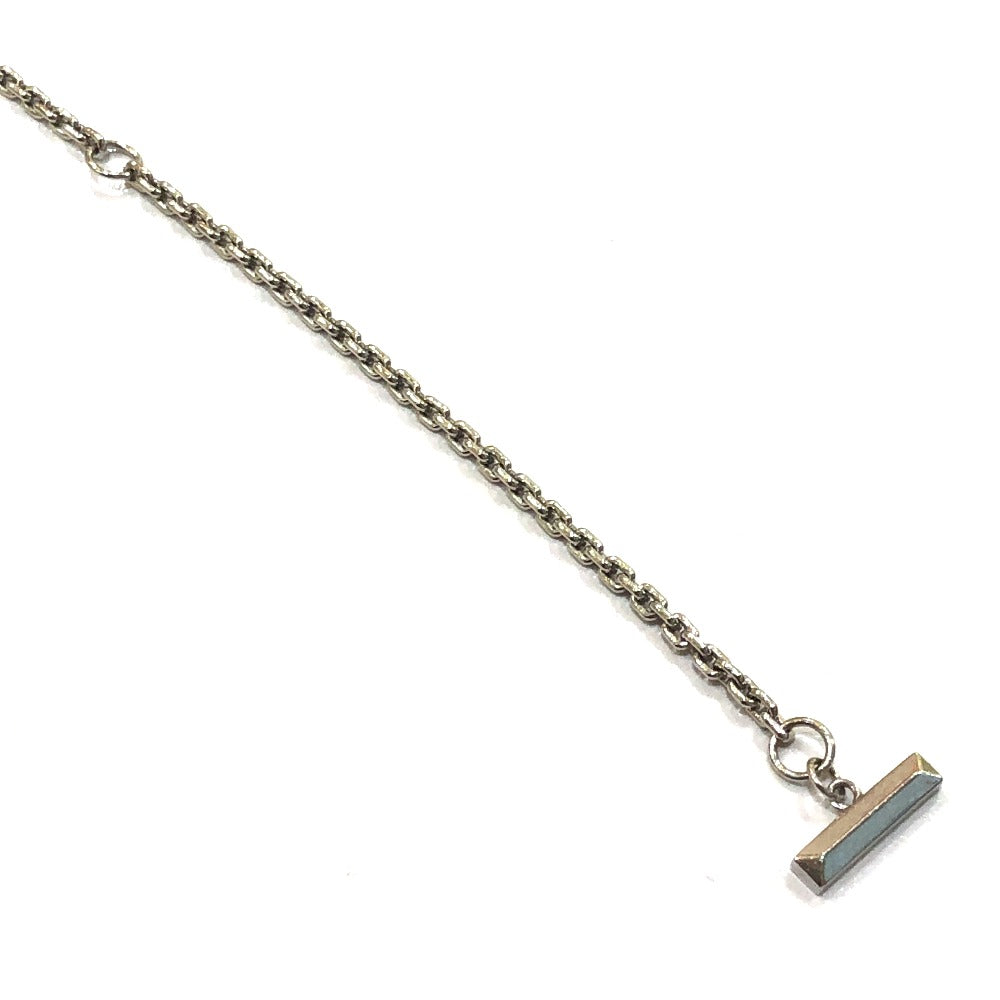 TIFFANY&Co. WG750 金 Tワン サークル ペンダント チェーンネックレス アクセサリー ジュエリー ネックレス Au750 レディース シルバー