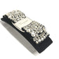 Salvatore Ferragamo Crystal Bijou Vara Ribbon Hair Accessory, Cotton Barrette, Unisex, Black