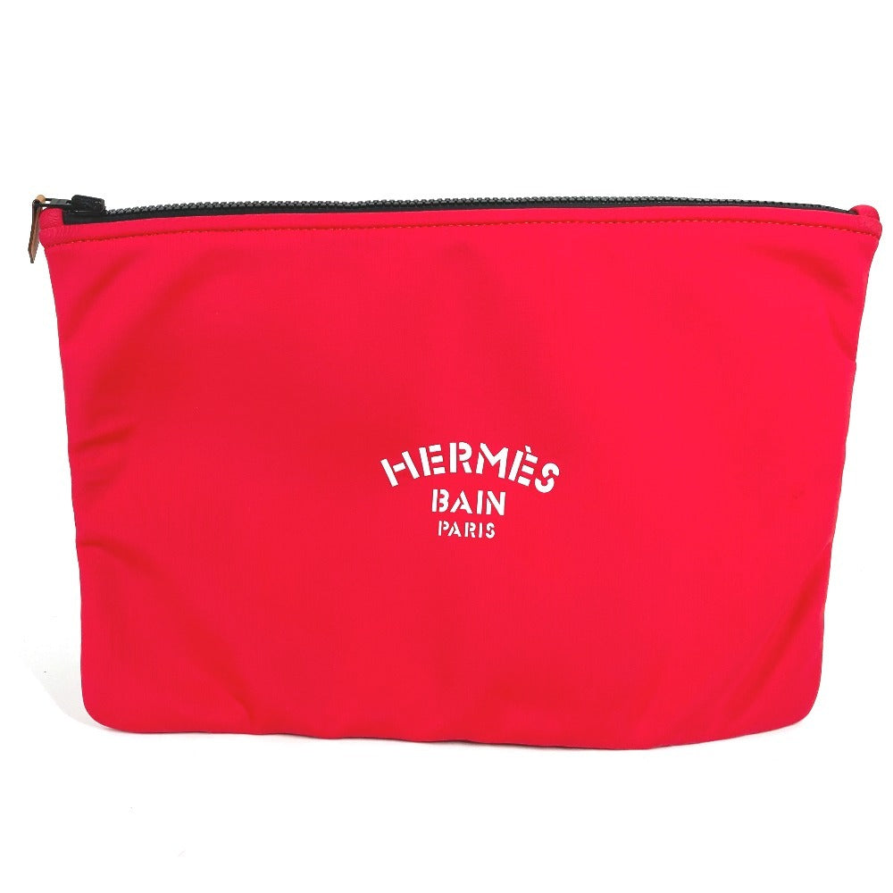 HERMES True Toilet Neoban GM clutch bag, makeup pouch, multi-purpose pouch, polyamide, unisex, red