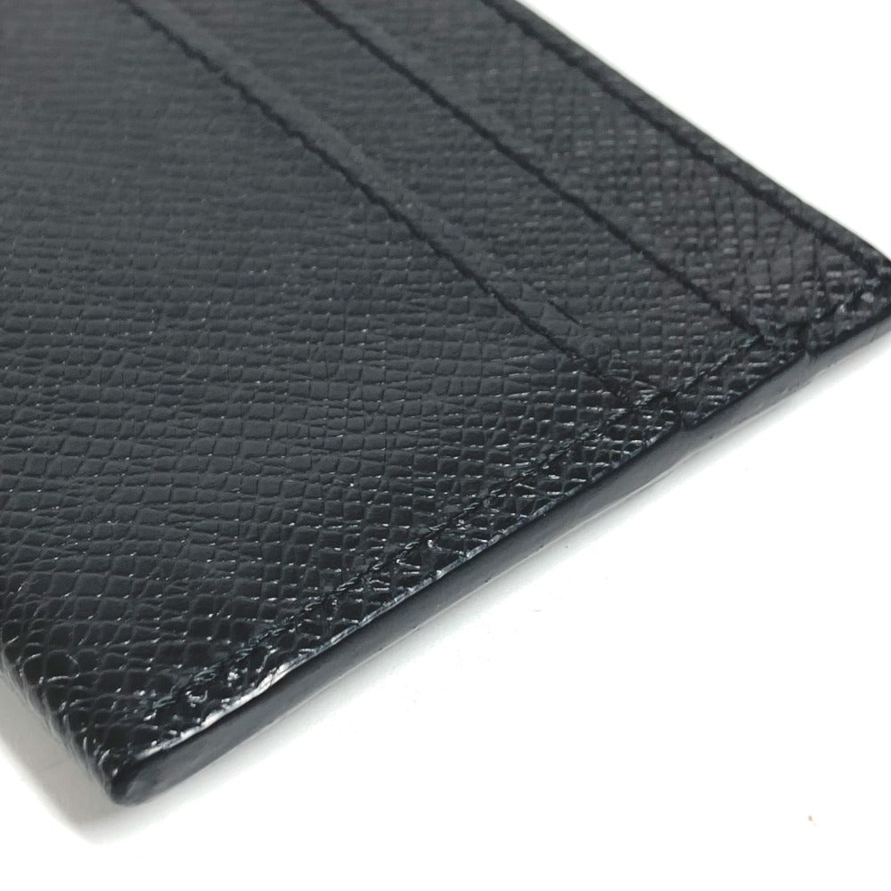 LOUIS VUITTON M32730 Taiga Porte Carte Double Business Card Case, Pass Case, and Card Case in Taiga Leather, Unisex, Black