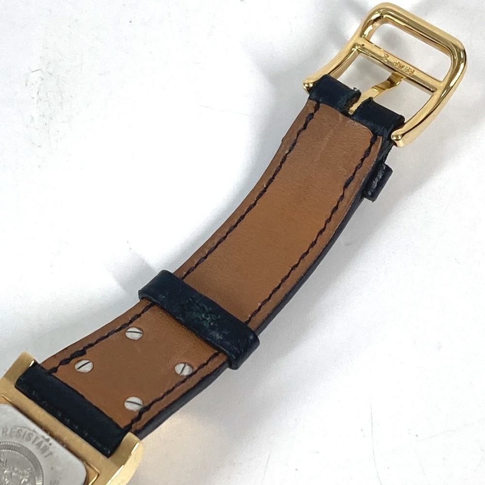 HERMES メドール クオーツ ブレスレットウォッチ ウォッチ 時計 腕時計 レザー ユニセックス ブラック