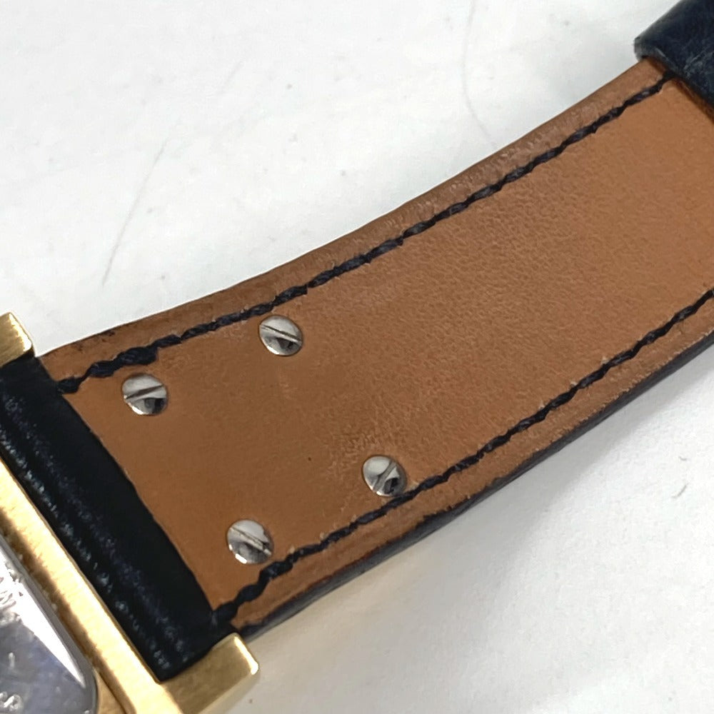 HERMES メドール クオーツ ブレスレットウォッチ ウォッチ 時計 腕時計 レザー ユニセックス ブラック